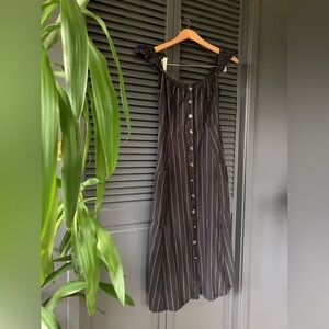 Lulu's Black and White Striped Dress